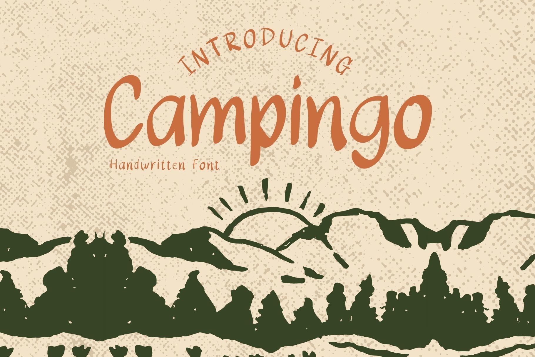 Beispiel einer Campingo-Schriftart